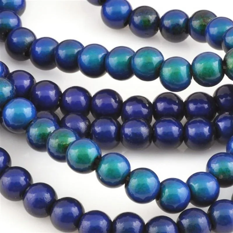 Mirage-6mm Round Bead Necklace-Color Changing-Quantity 1