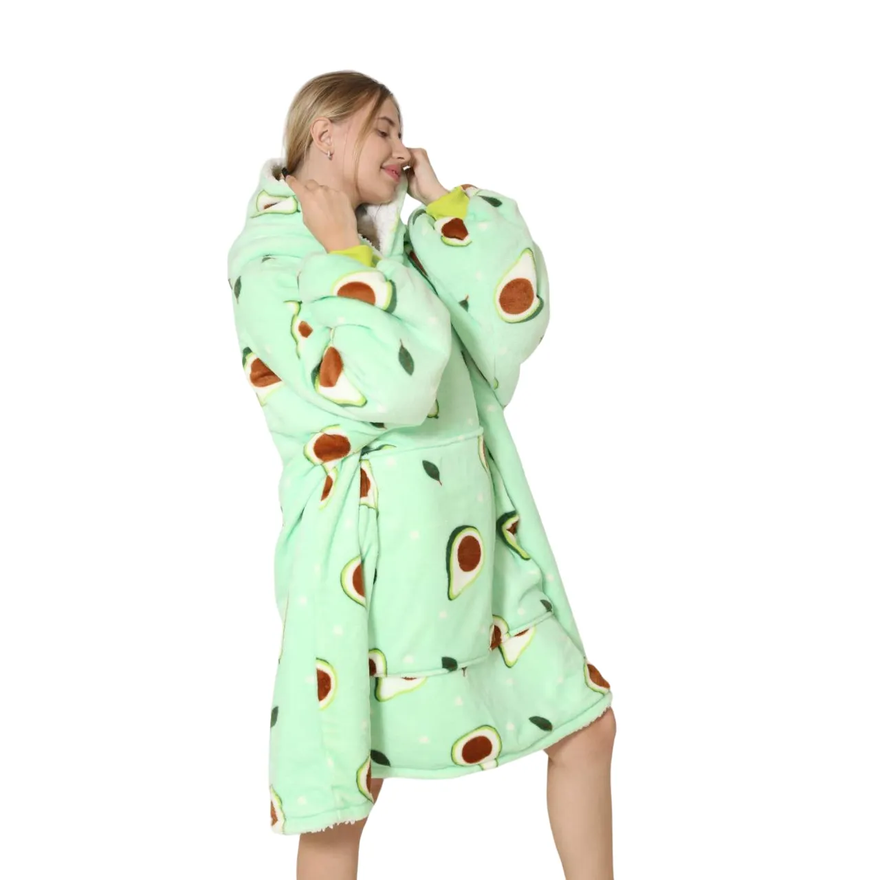 My Snuggy - Adult Avocado Hoodie Blanket