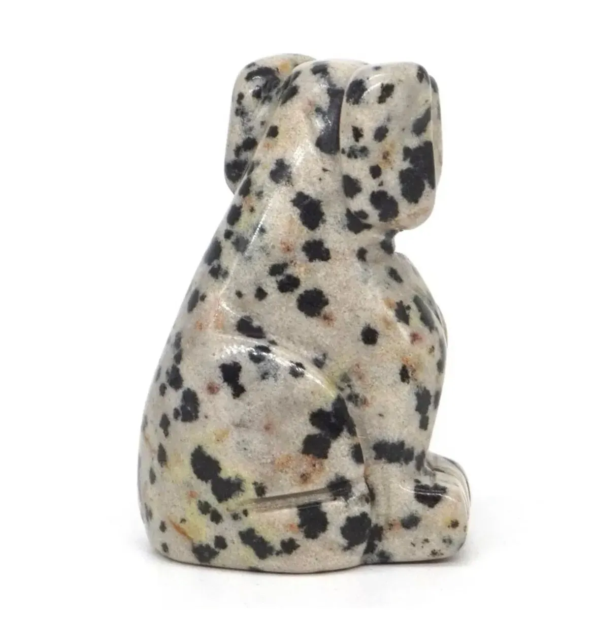 Natural Dalmatian Jasper Dog figurine