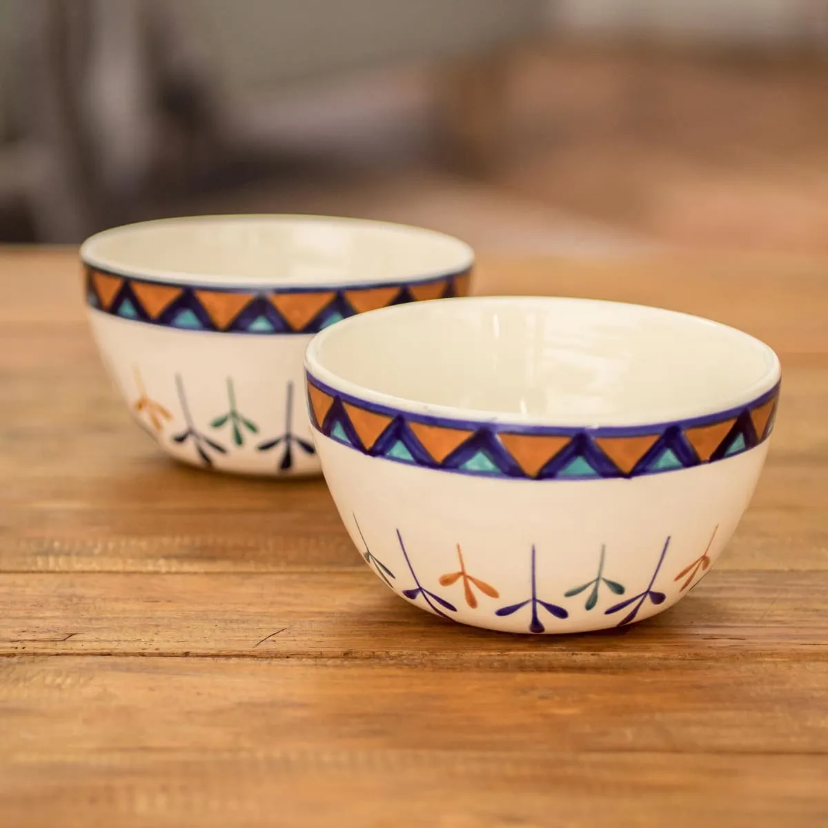 Novica Antigua Breeze Ceramic Soup Bowls (Pair)