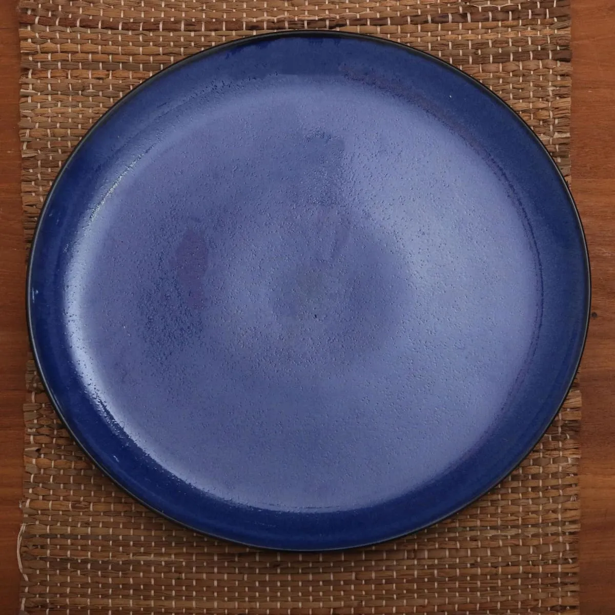 Novica Cobalt Cuisine Ceramic Dinner Plates (Pair)