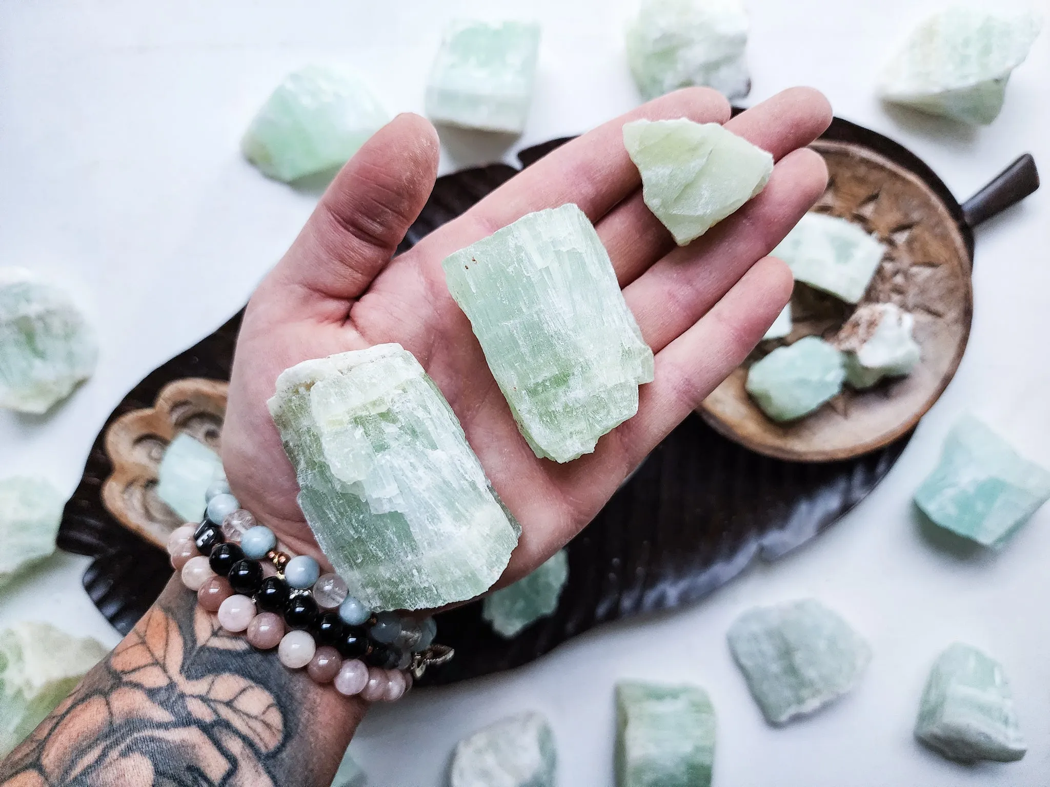 Pistachio Calcite Raw