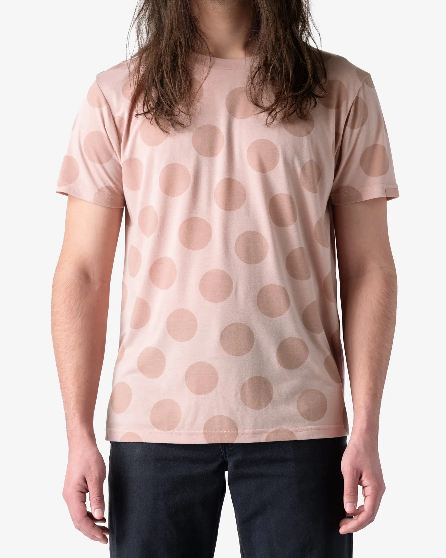 Polka Dot Tee - Dirty Pink