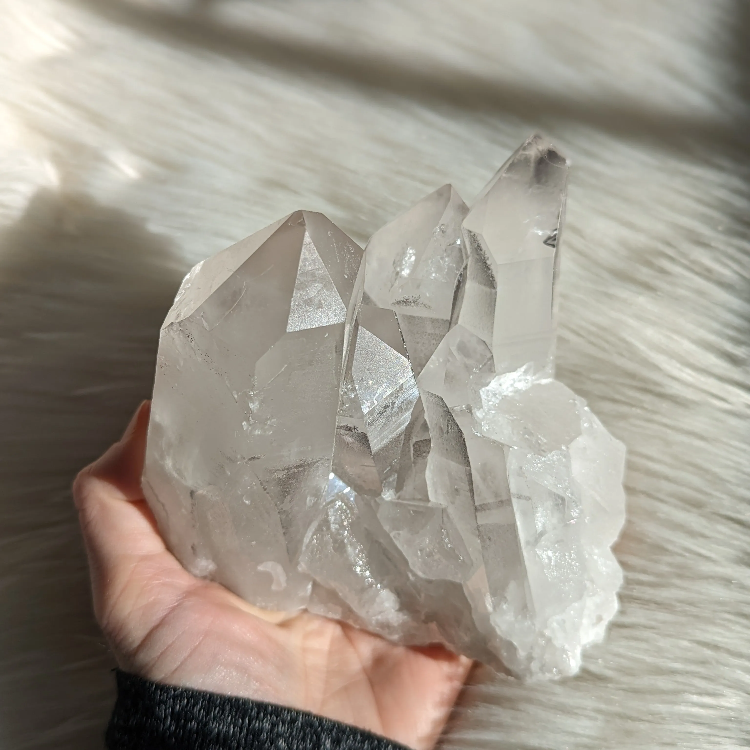 Powerful LITHIUM QUARTZ Cluster~ Relieves Stress, Depression, Tension