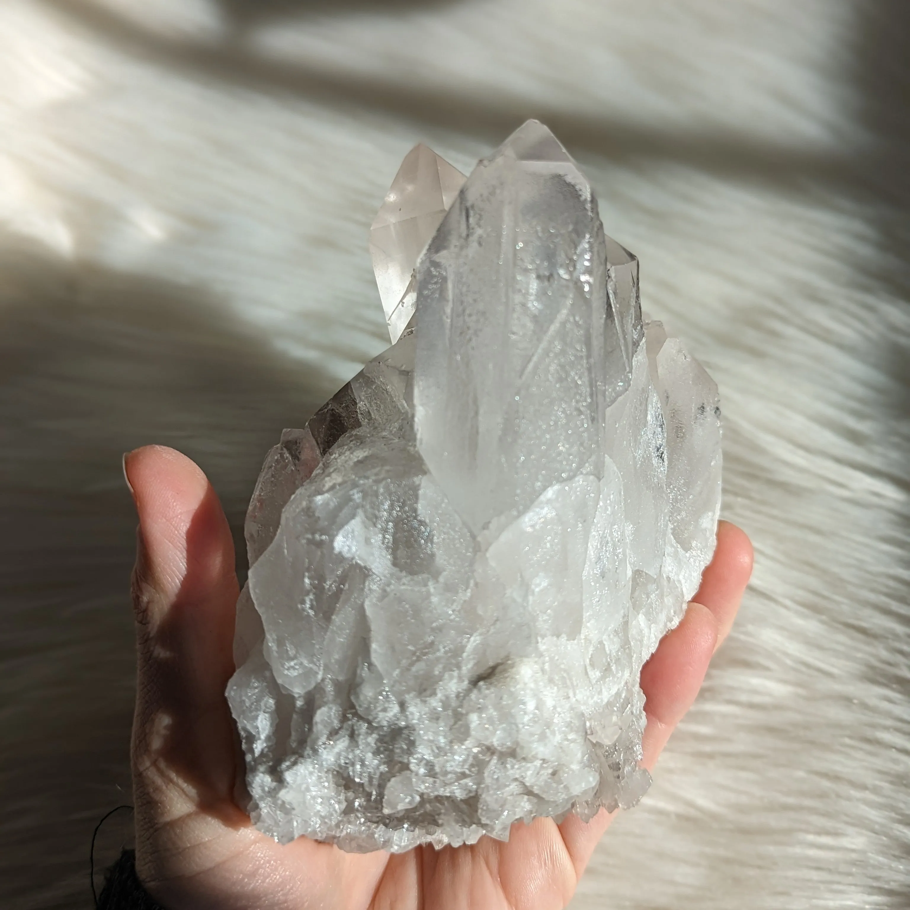 Powerful LITHIUM QUARTZ Cluster~ Relieves Stress, Depression, Tension