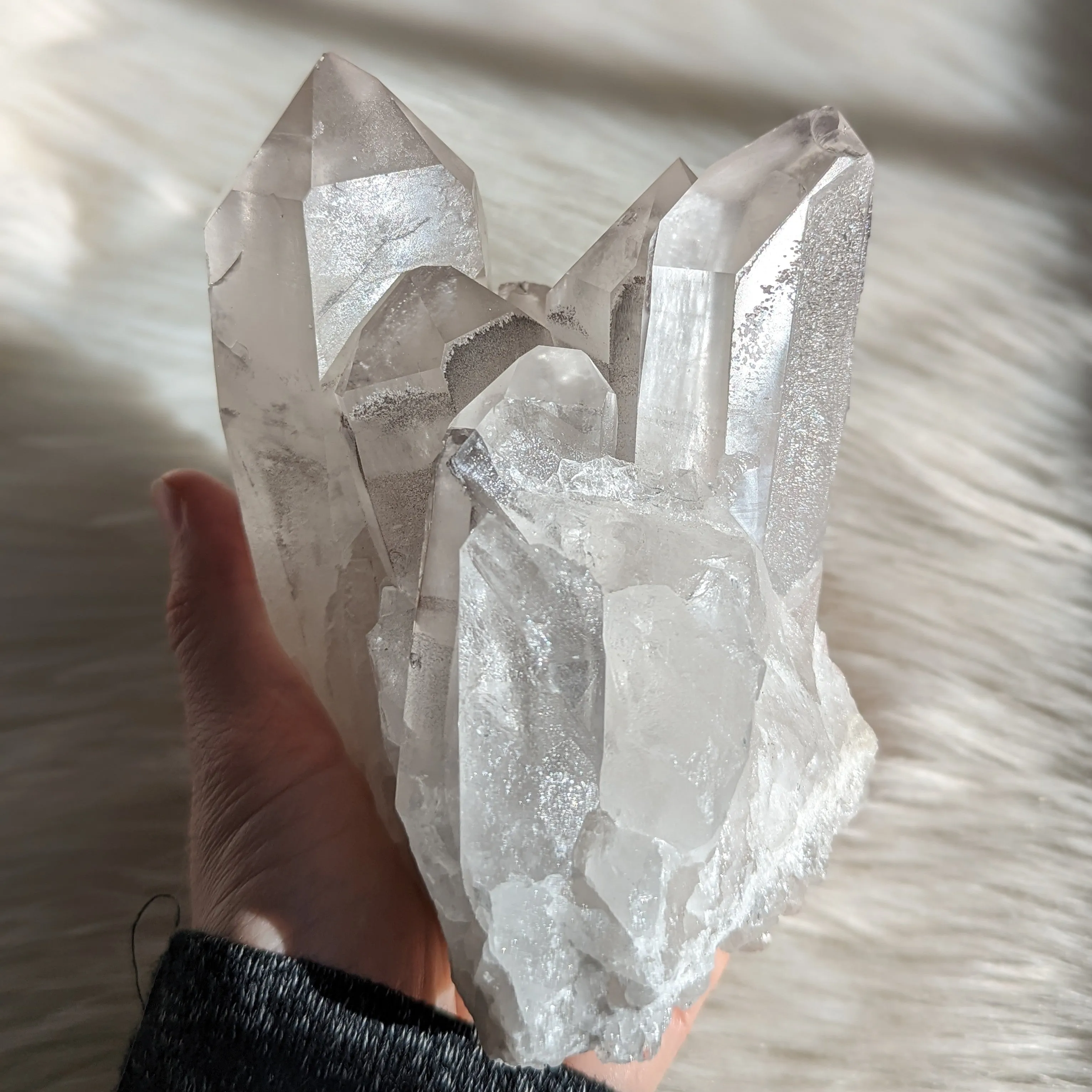 Powerful LITHIUM QUARTZ Cluster~ Relieves Stress, Depression, Tension