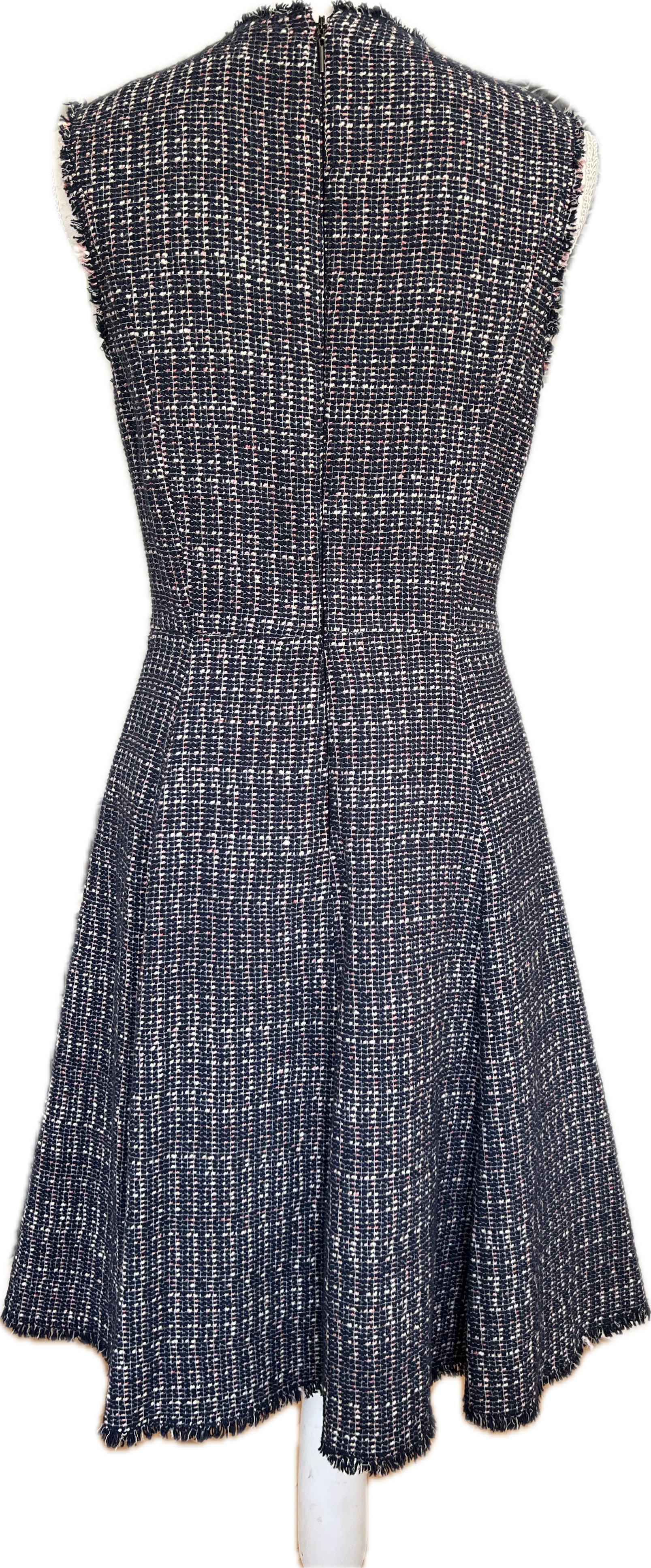 Rebecca Taylor Tweed Navy Dress, 8