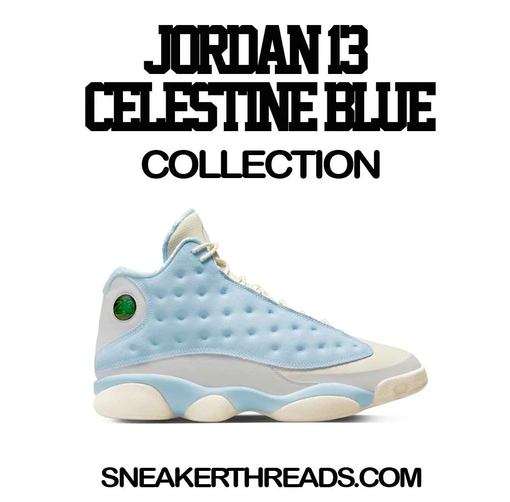 Retro 13 Celestine Blue Social Distance Shirt