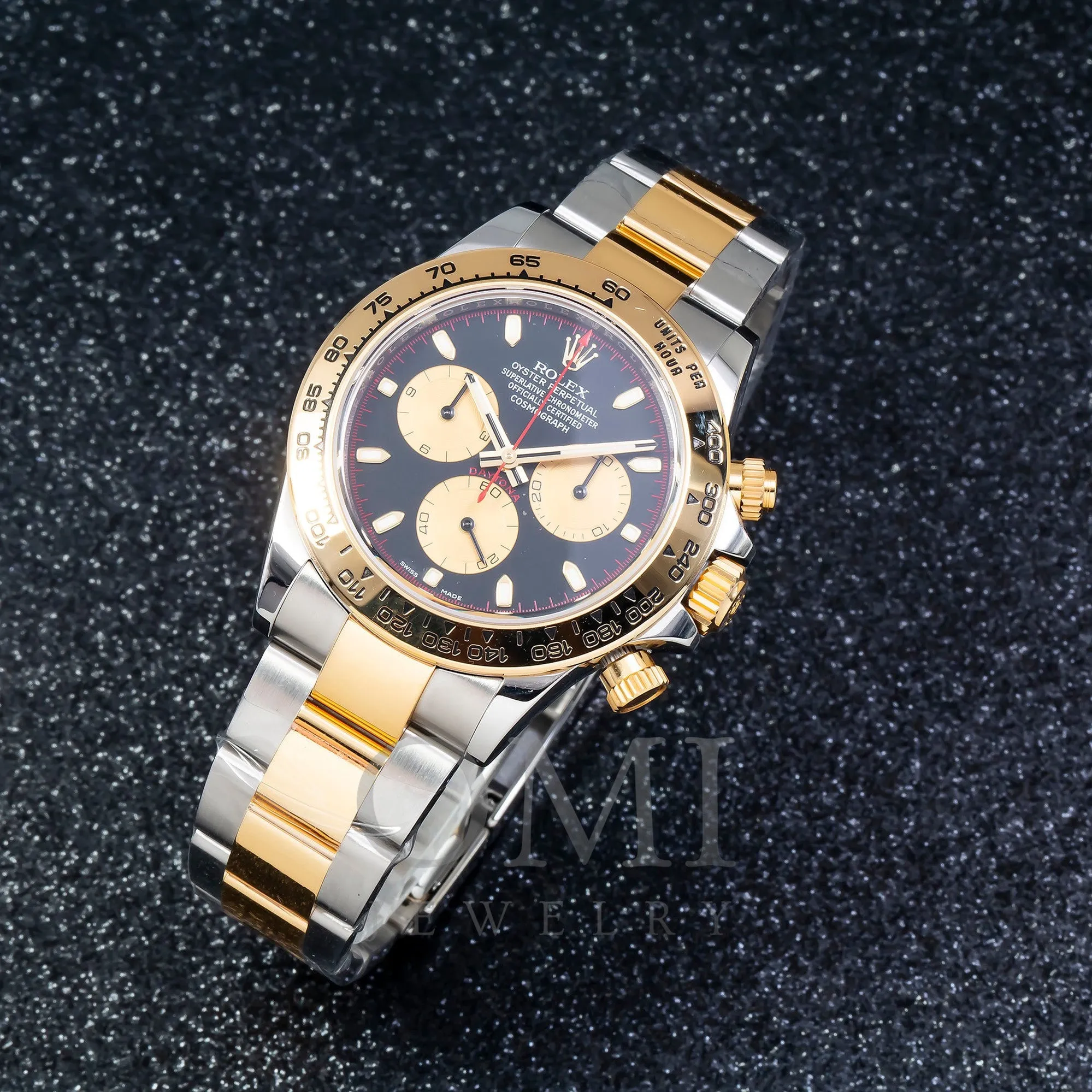 Rolex Cosmograph Daytona 116503 40MM Black Paul Newman Panda Diamond Dial With Two Tone Oyster Bracelet