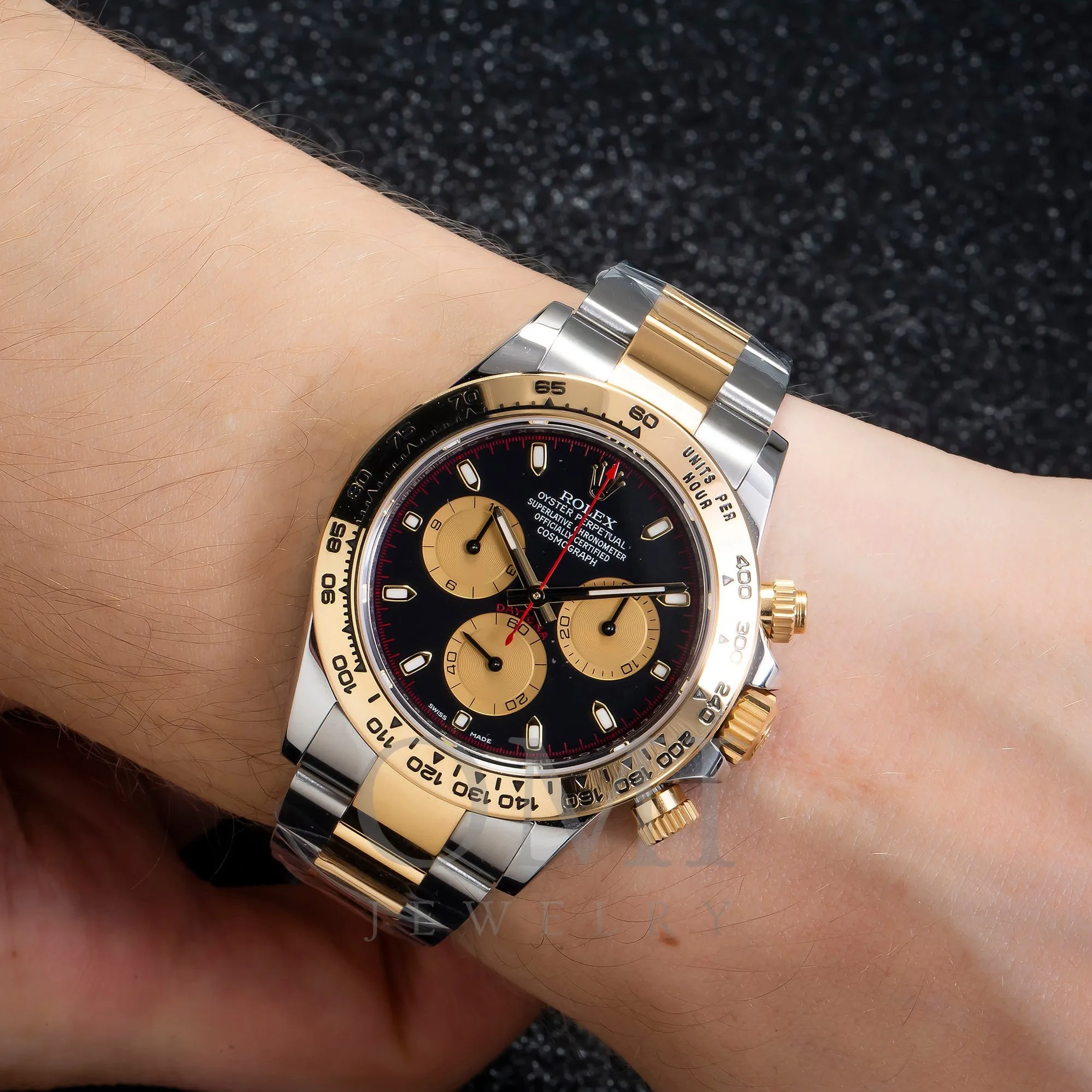 Rolex Cosmograph Daytona 116503 40MM Black Paul Newman Panda Diamond Dial With Two Tone Oyster Bracelet