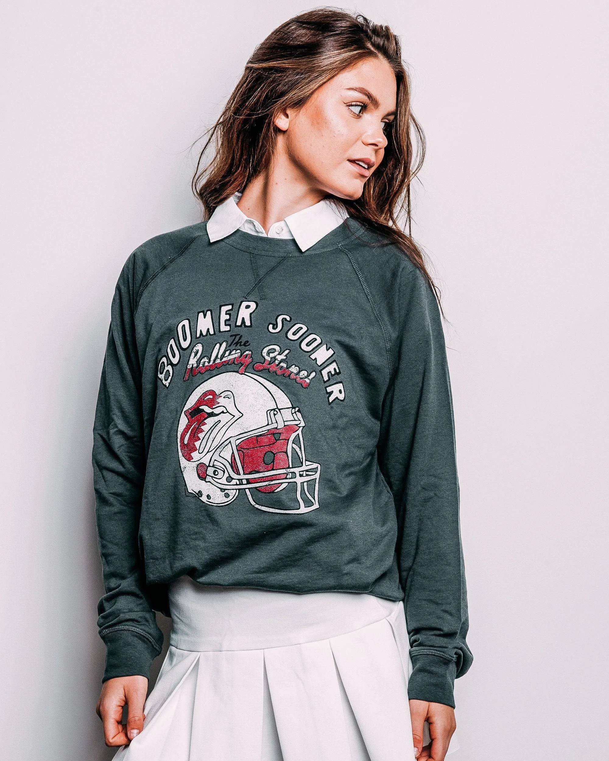 Rolling Stones OU Helmet Lick Dark Gray Sweatshirt