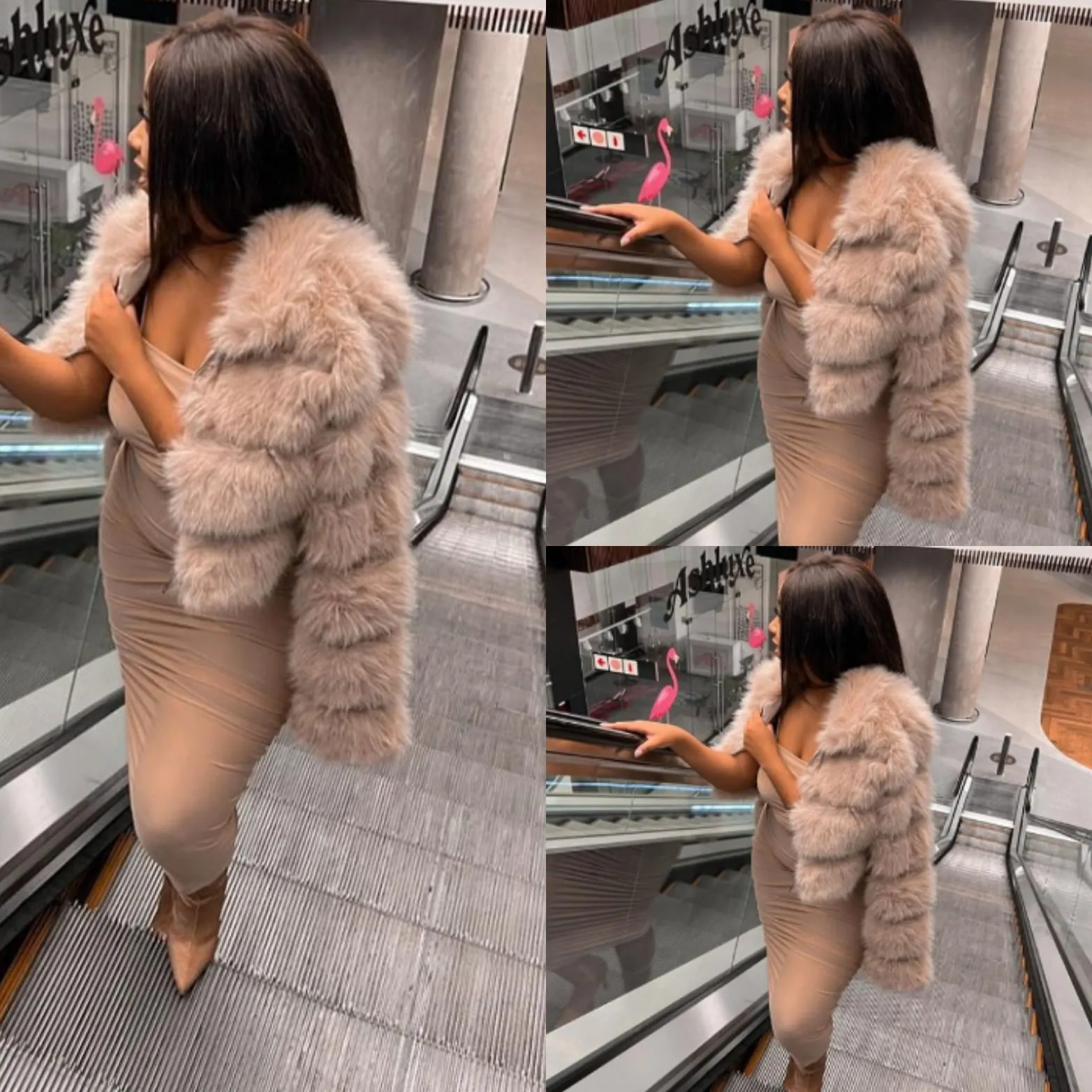 Short Faux Fur Coat