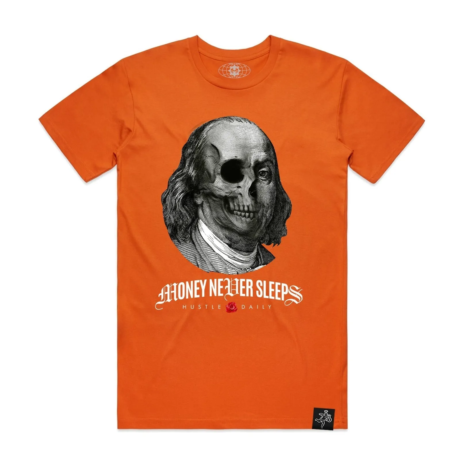 SKULL BEN TEE ORANGE