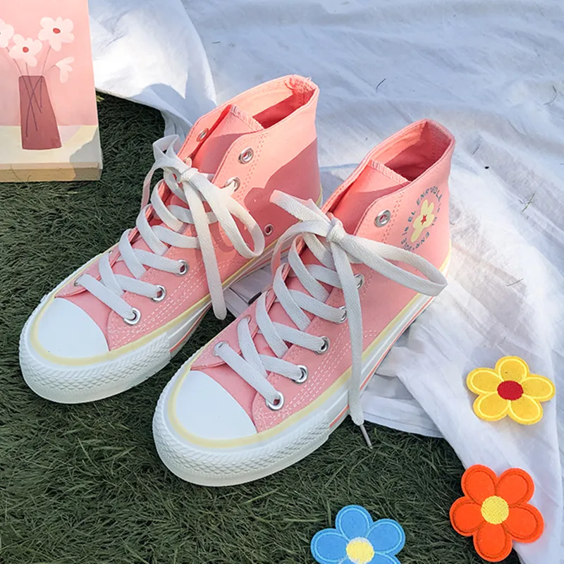 Sole Flowers Canvas Shoes AD11938