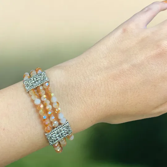 Stacked Orange Bracelet