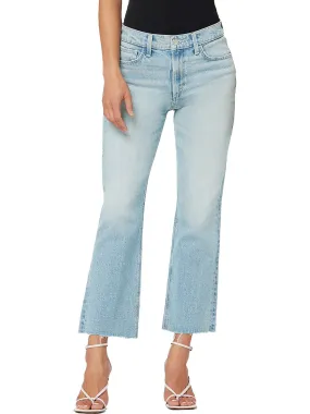 The Callie Womens High-Rise Cropped Bootcut Jeans