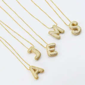 Treasure Jewels - Gold Crystal Balloon Initials - PREORDER