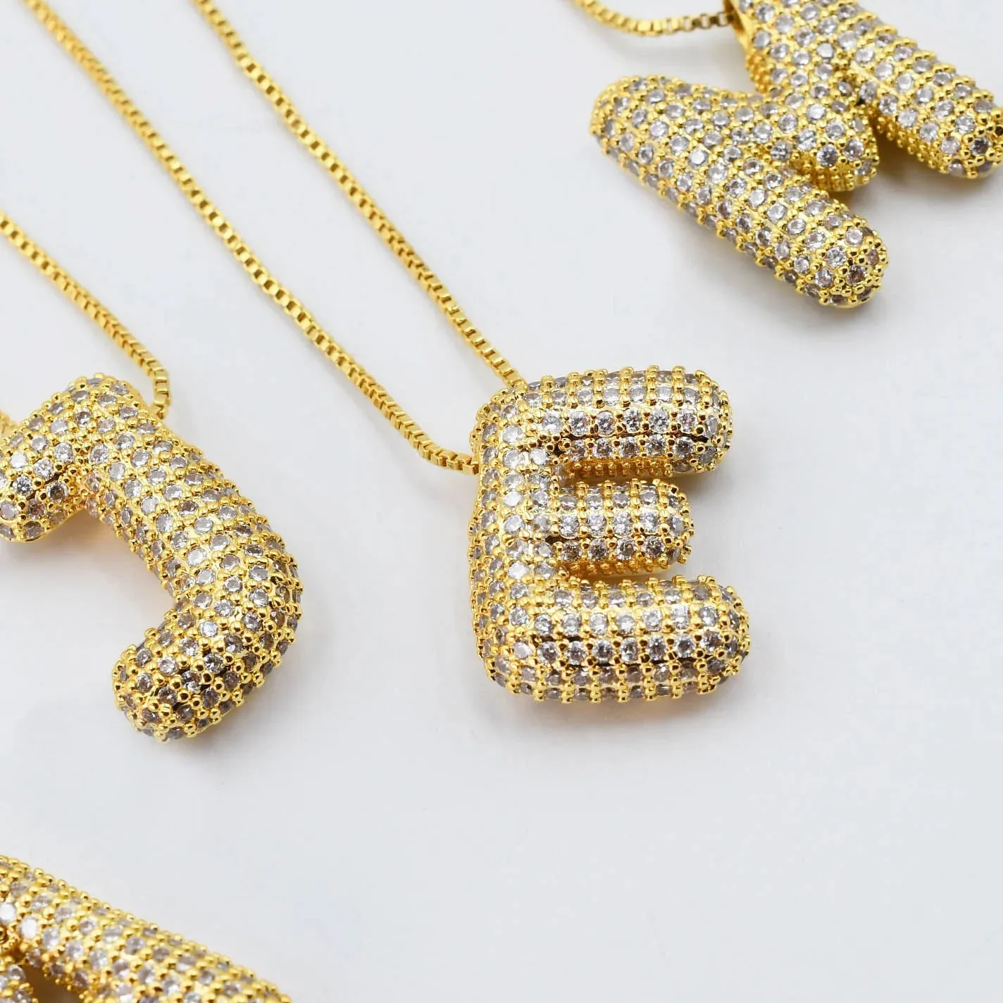 Treasure Jewels - Gold Crystal Balloon Initials - PREORDER